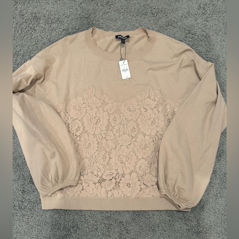 Lace sweater. Size large. NWTs.